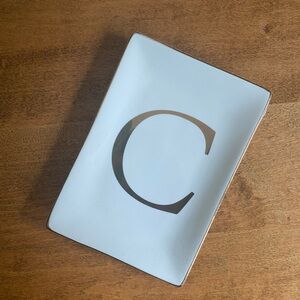 Rose Gold & White Trinket Dish